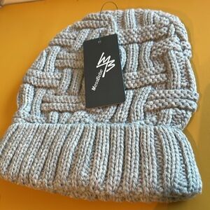 Messbebe Gray Chunky Cable Knit‎ Beanie Hat